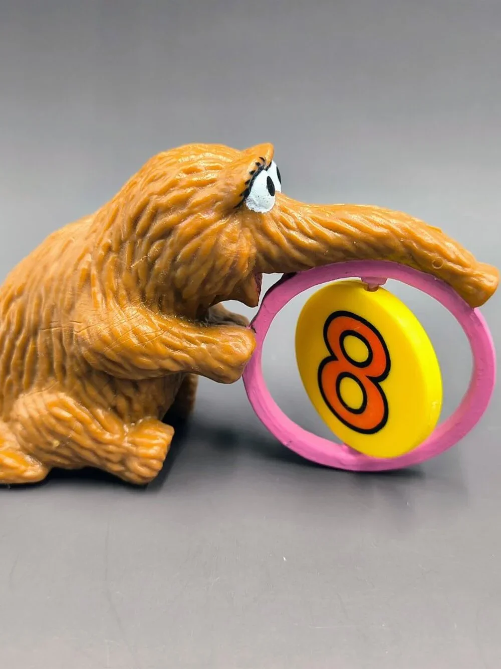 Sesame Street Snuffy Mr Snuffleupagus Age 8 Cake Topper - Spinning Number Figure